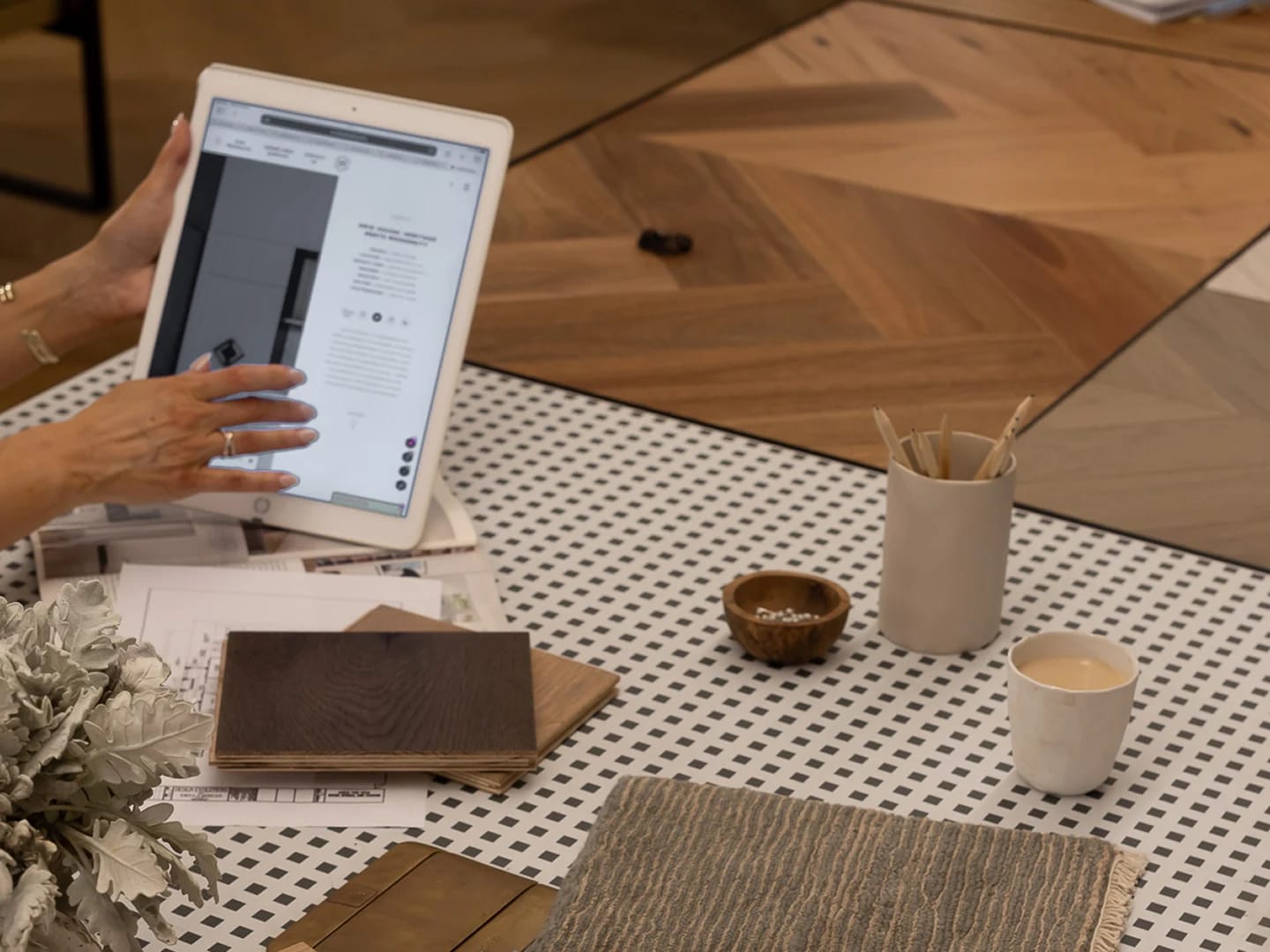 Complimentary refreshments and Wi-Fi in the Havwoods Sydney showroom.